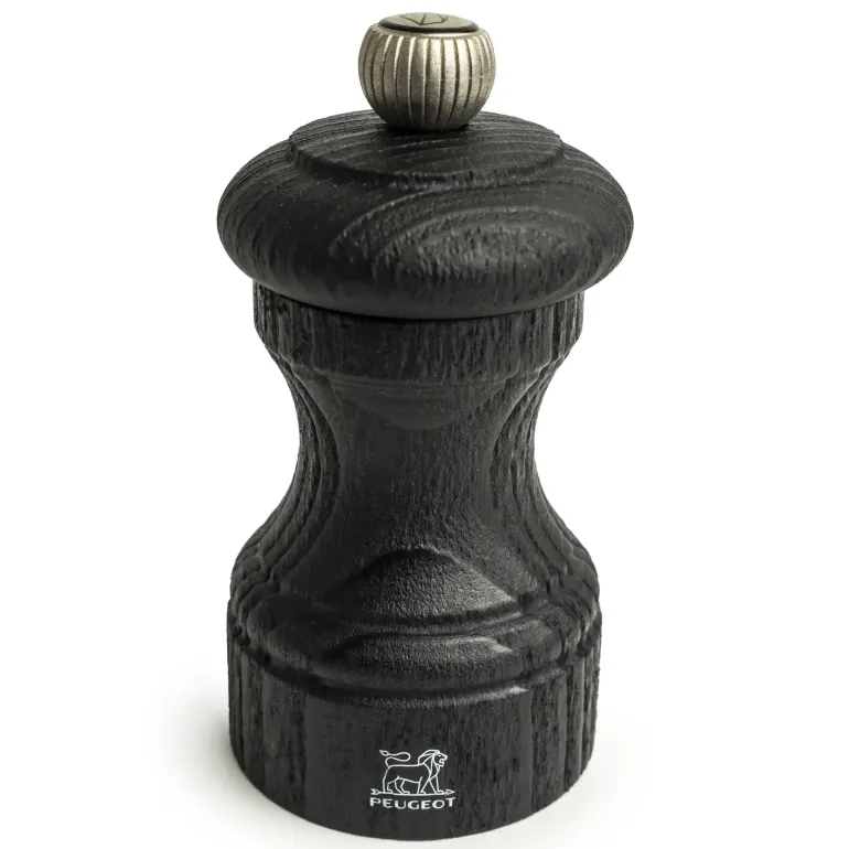PEUGEOT BISTRO NATURE BLACK Młynek do pieprzu 10 cm / drewno bukowe