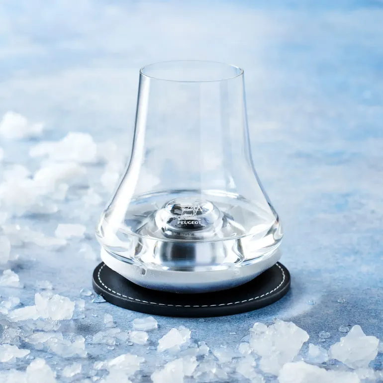 PEUGEOT LES IMPITOYABLES Szklanka do degustacji whisky 380 ml + podstawka chłodząca