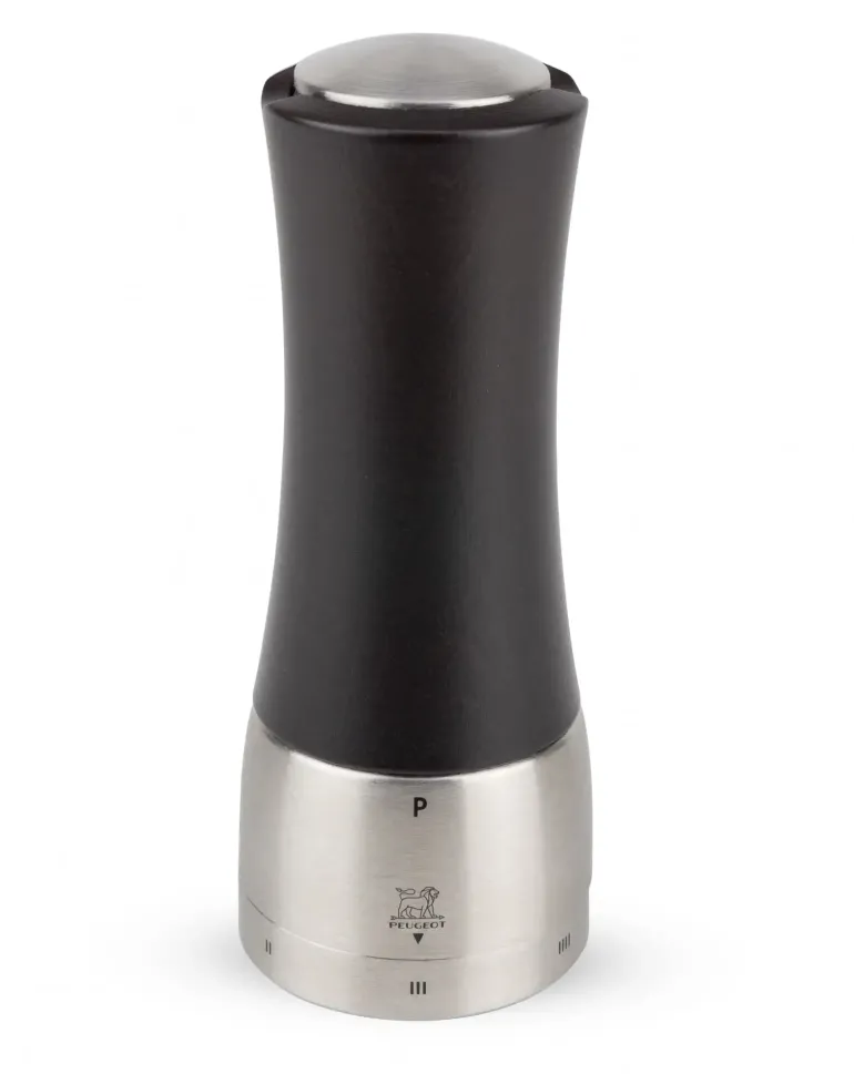 PEUGEOT MADRAS Młynek do pieprzu 16 cm / czekoladowy / drewno + stal nierdzewna
