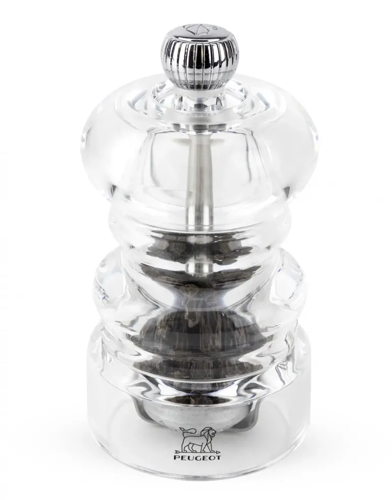 PEUGEOT NANCY Młynek do pieprzu 9 cm / akryl + stal nierdzewna
