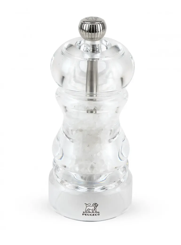 PEUGEOT NANCY Młynek do soli 12 cm / akryl + stal nierdzewna