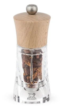 PEUGEOT OLERON Młynek do chilli 14 cm / naturalny / akryl + drewno