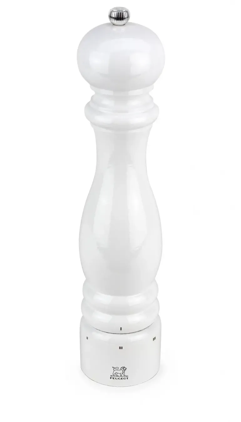 PEUGEOT PARIS Młynek do pieprzu 30 cm / biały lakier / drewno bukowe