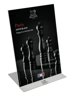 PEUGEOT PARIS Młynek do pieprzu 18 cm / satynowa czerń / drewno bukowe