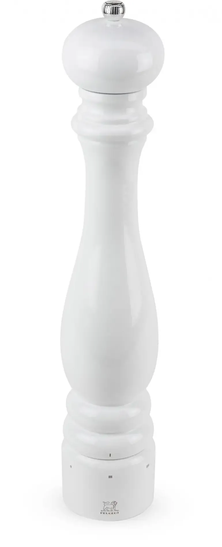 PEUGEOT PARIS Młynek do pieprzu 40 cm / biały lakier / drewno bukowe