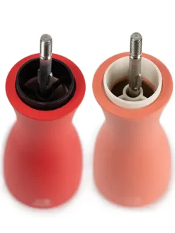 PEUGEOT TAHITI DUO Zestaw młynków do soli i pieprzu 15 cm / drewno bukowe / czerwony