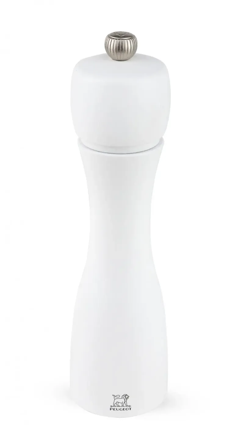 PEUGEOT TAHITI Młynek do soli 20 cm / biały / drewno bukowe