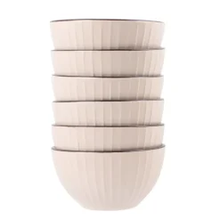 PRIMA DECO BRENTA Komplet obiadowy 54 el dla 18 os / kamionka / kaszmirowy mat