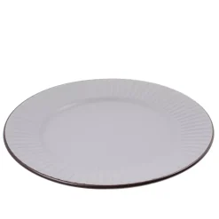 PRIMA DECO BRENTA Komplet obiadowy 54 el dla 18 os / kamionka / szary mat
