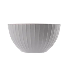 PRIMA DECO BRENTA Komplet obiadowy 36 el dla 12 os / kamionka / szary mat