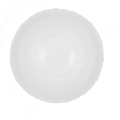 PRIMA DECO CARBO Komplet obiadowy 36 el dla 12 os / biały / karbowany rant / szkło hartowane