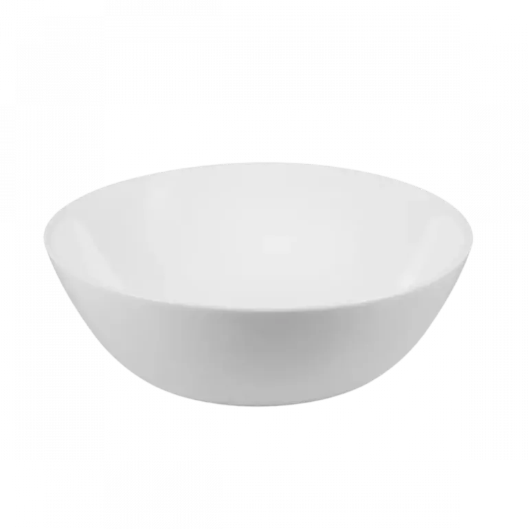 PRIMA DECO CLASSIC Komplet obiadowy OPALEX 18 el dla 6 os / z miseczką / biały / szkło hartowane