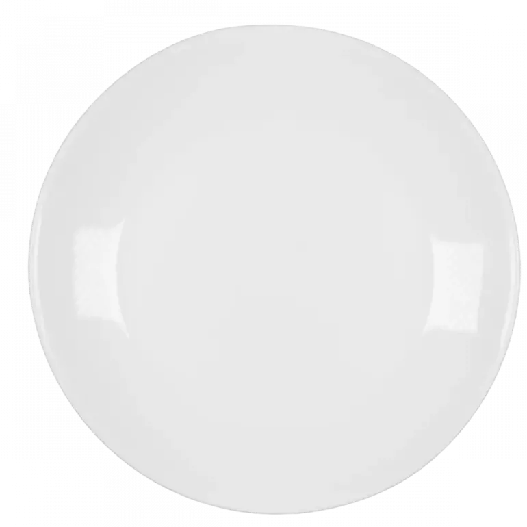 PRIMA DECO CLASSIC Komplet obiadowy OPALEX 18 el dla 6 os / z miseczką / biały / szkło hartowane