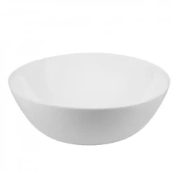 PRIMA DECO CLASSIC Salaterka 16 cm / biała / szkło hartowane