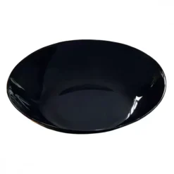 PRIMA DECO CLASSIC Talerz głęboki do zupy 20 cm / czarny / szkło hartowane
