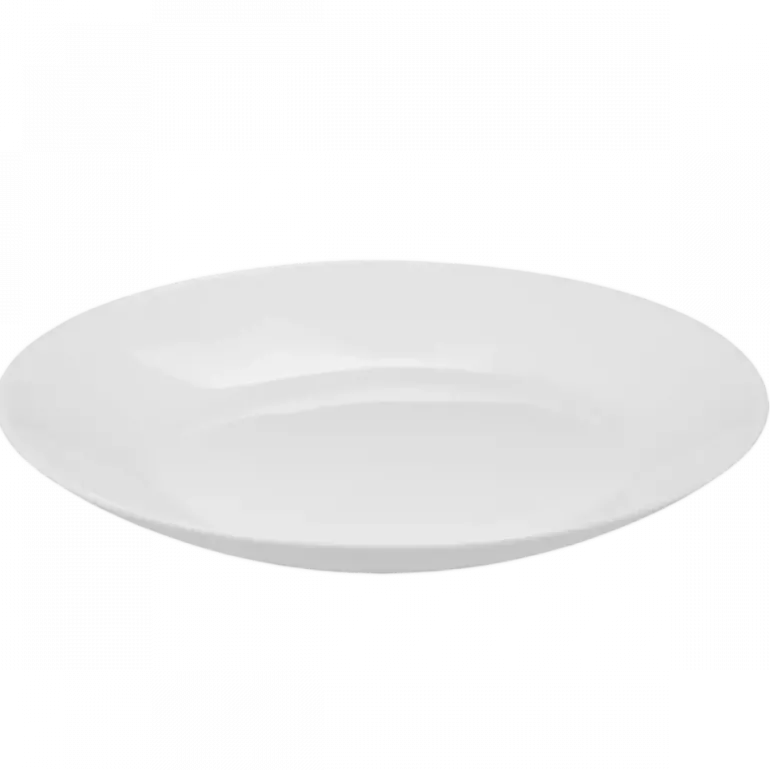 PRIMA DECO CLASSIC Talerz obiadowy 25 cm / biały / szkło hartowane