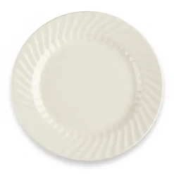 PRIMA DECO EMBOSS Komplet obiadowy 36 el dla 12 os karbowany / porcelana ecru