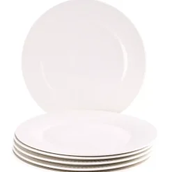 PRIMA DECO HARMONY Komplet obiadowy 54 el dla 18 os / ryflowany / prążek / ecru / porcelana