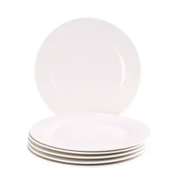 PRIMA DECO HARMONY Komplet obiadowy 36 el dla 12 os / ryflowany / prążek / ecru / porcelana