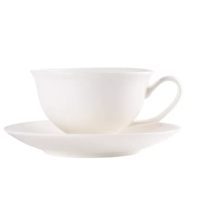PRIMA DECO Komplet Filiżanka 220 ml ze spodkiem / ecru