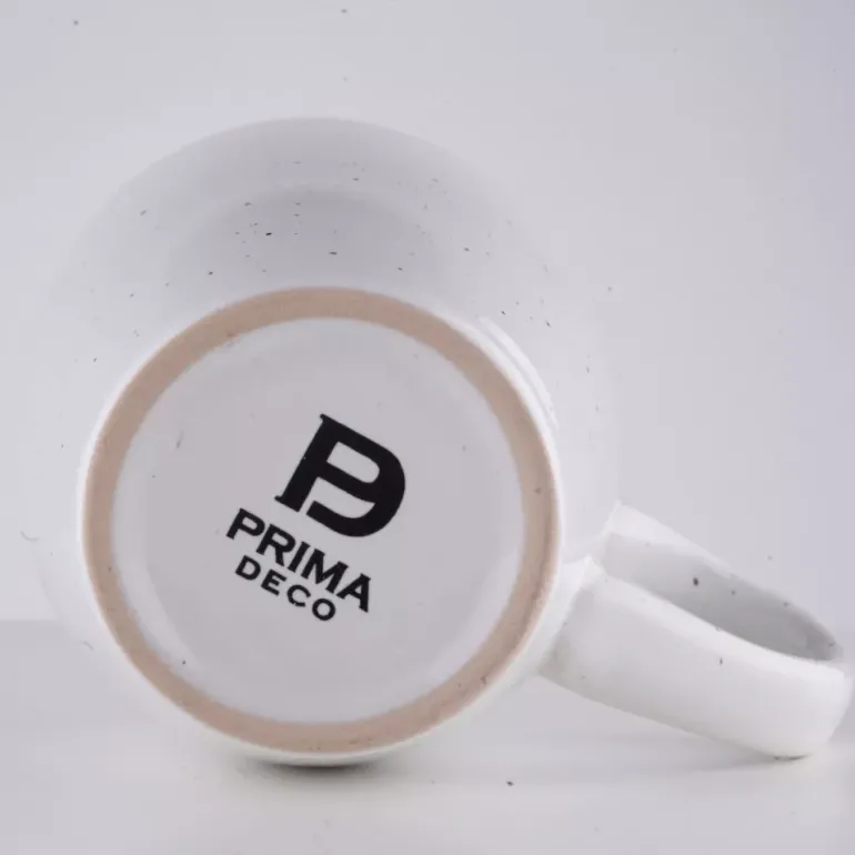 PRIMA DECO Komplet obiadowy 72 el dla 18 os biały / kamionka