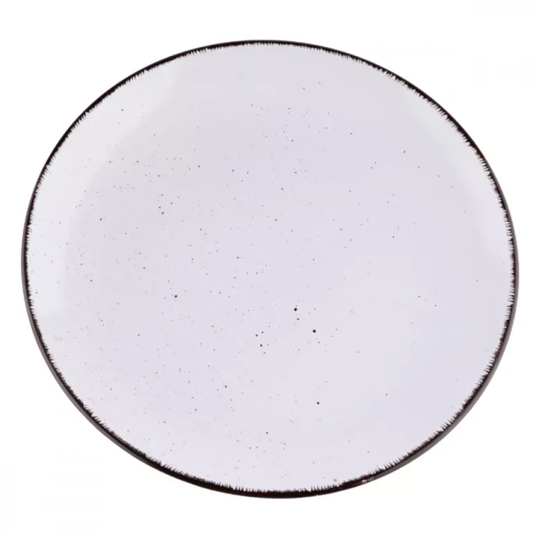 PRIMA DECO Komplet obiadowy 72 el dla 18 os biały / kamionka
