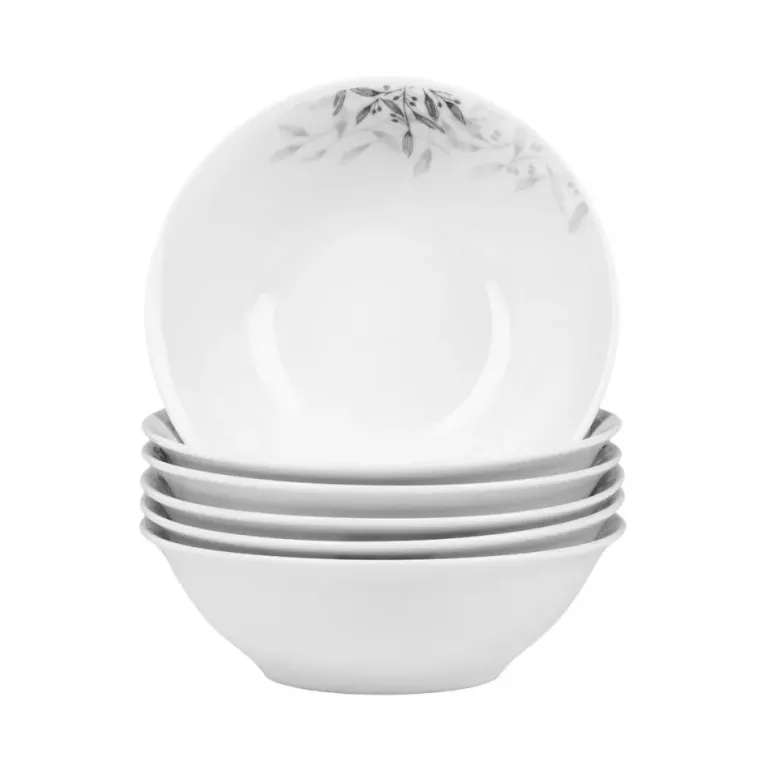 PRIMA DECO Komplet obiadowy 36 el dla 12 os NATURA / okrągły / porcelana