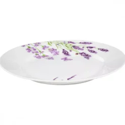 PRIMA DECO Komplet obiadowy 36 el dla 12 os LAWENDA / okrągły / porcelana