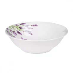 PRIMA DECO Komplet obiadowy 36 el dla 12 os LAWENDA / okrągły / porcelana