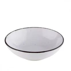 PRIMA DECO Komplet obiadowy 48 el dla 12 os biały / kamionka