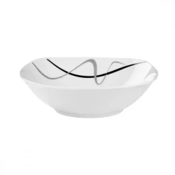 PRIMA DECO Komplet obiadowy 54 el dla 18 os FALA / kwadratowy / porcelana