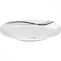 PRIMA DECO Komplet obiadowy 36 el dla 12 os FALA / kwadratowy / porcelana