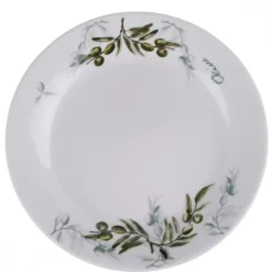 PRIMA DECO Komplet obiadowy 18 el 6 os Oliwka okrągły