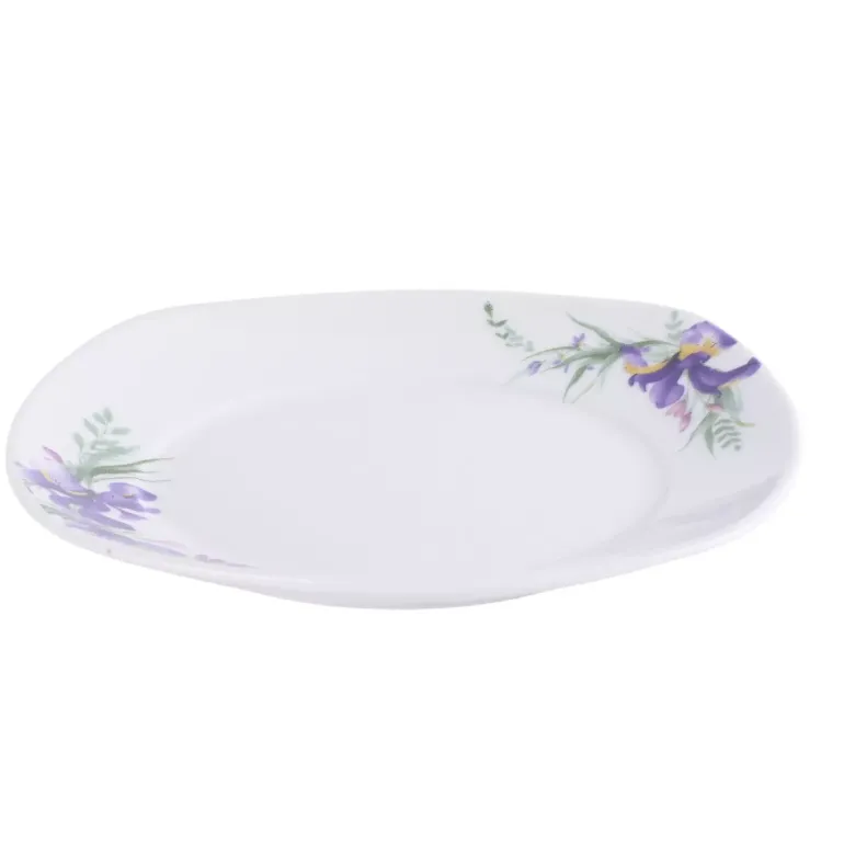 PRIMA DECO Komplet obiadowy 54 el dla 18 os IRYS / kwadratowy / porcelana