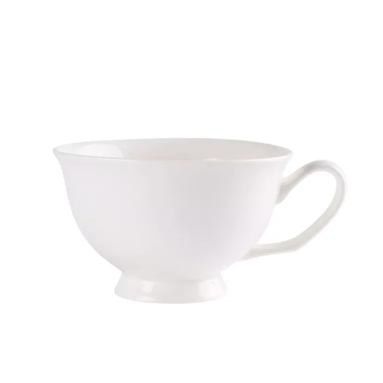 PRIMA DECO Komplet 12x Filiżanka 220 ml ze spodkiem / ecru