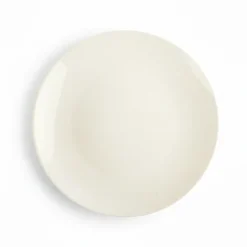 PRIMA DECO Talerz porcelanowy deserowy 20 cm kremowy