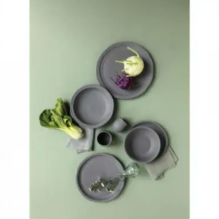 REVOL No.W Talerz głęboki 21 cm szary / glina ceramiczna