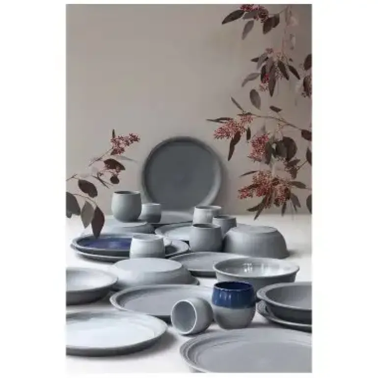 REVOL No.W Talerz płaski 28,5 cm szary / glina ceramiczna