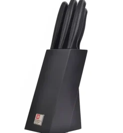 RICHARDSON SHEFFIELD ADVANTAGE Zestaw 5 noży w czarnym bloku / stal nierdzewna