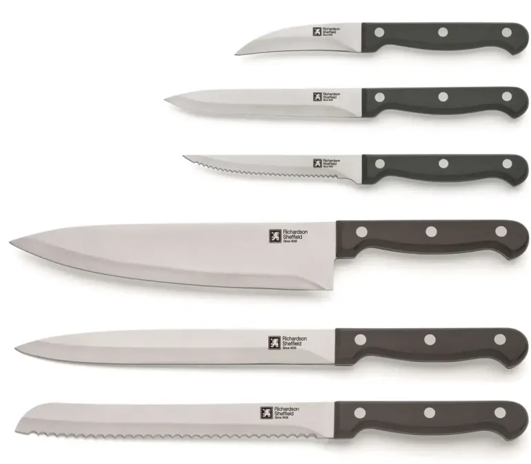 RICHARDSON SHEFFIELD ARTISAN Zestaw 6 noży w bloku drewnianym / stal nierdzewna