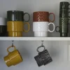 SAGAFORM Coffe & More Filiżanki do espresso 100 ml, 4 szt. / zielone / FreeForm