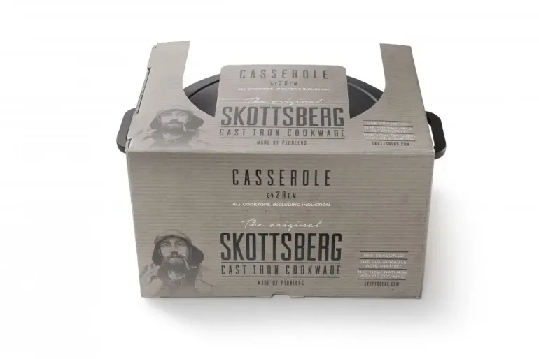 SKOTTSBERG | CAST IRON | Garnek 5,5 l z pokrywką 28 cm ŻELIWNY
