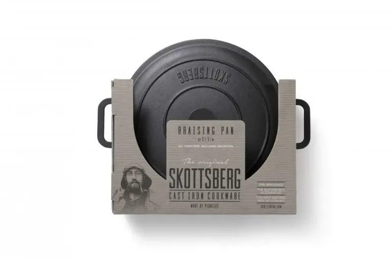 SKOTTSBERG | CAST IRON | Patelnia z pokrywką 31,5 cm ŻELIWNA
