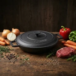 SKOTTSBERG | CAST IRON | Patelnia z pokrywką 31,5 cm ŻELIWNA
