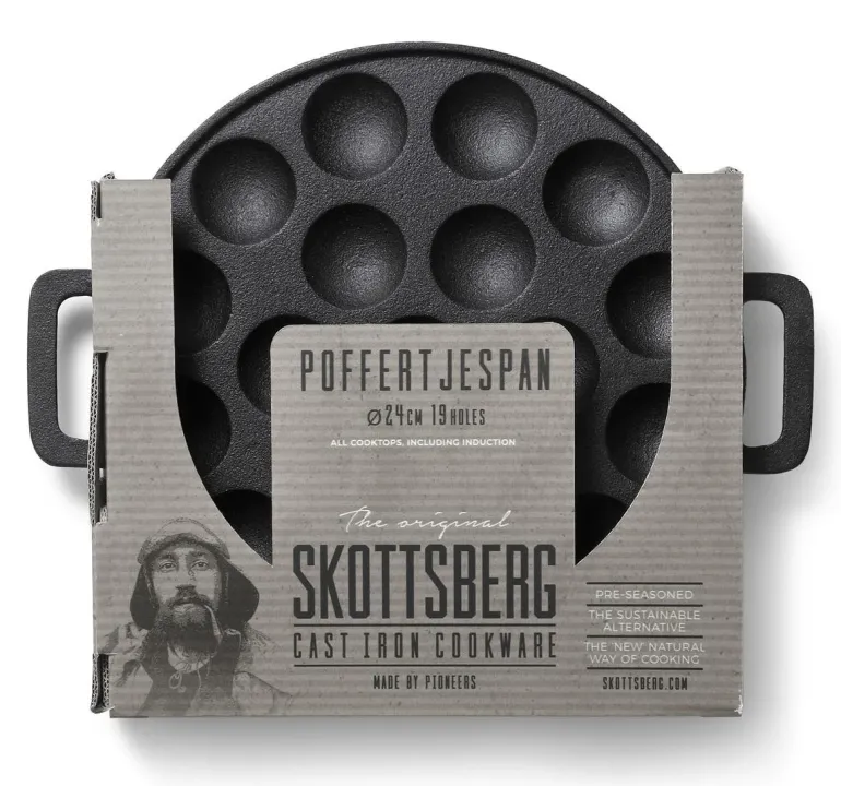 SKOTTSBERG | CAST IRON | Patelnia do Mini Pancake 24cm ŻELIWNA