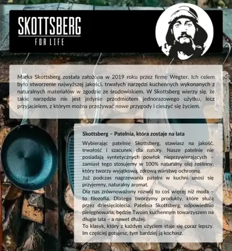 SKOTTSBERG | CAST IRON | Patelnia do Mini Pancake 24cm ŻELIWNA