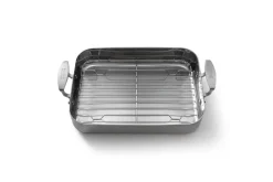 SKOTTSBERG STAINLESS STEEL Brytfanna z rusztem 35x25 cm