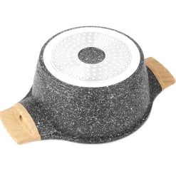 STARKE PRO ASHEN GRANITE Garnek 20 x 9,5 cm z pokrywką / Greblon® C3