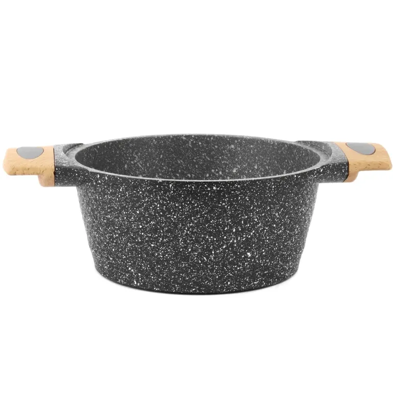 STARKE PRO ASHEN GRANITE Garnek 20 x 9,5 cm z pokrywką / Greblon® C3