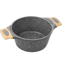 STARKE PRO ASHEN GRANITE Garnek 20 x 9,5 cm z pokrywką / Greblon® C3